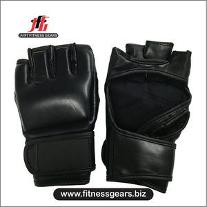 ถุงมือชกมวยหนังแท้สำหรับฝึกซ้อมระดับมืออาชีพ MMA แบบครึ่งนิ้ว น้ำหนักเบา กันลื่น ปิดด้วยแถบตีนตุ๊กแก คุณภาพสูง - Product Image 2