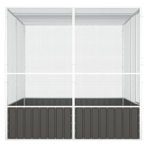 กรงนกแอนทราไซต์เหล็กชุบสังกะสี84.1 "x 85.6" X 83.3 "อุปกรณ์นก - Product Image 4