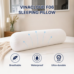 VINARUBBER Wholesale OEM/ODM 100% Polyester Filling Long Body <b>Pillow</b> with Breathable Tencel Cover Vinacloud F06 - Product Image 2