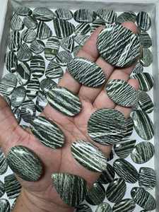 Cabujones Verdes de Ópalo Suizo de Calidad Premium a Granel, Cristal Auténtico Natural, Gema de Corte Cojín, Joyas de Alta Calidad con Reverso Plano - Product Image 3