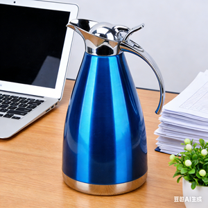 Bollitore Termico Sottovuoto in Acciaio Inox Blu da 1,5L, 1440W, Grande Capacità, per Fornelli a Gas e a Induzione, Design Moderno - Product Image 5