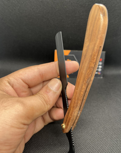 Wholesale Professional Manual Stainless Steel Barber Straight <b>Razor</b> Pakka Wooden Handle Swing Lock Shave Face Body-Sustainable - Product Image 5