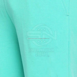 Pantalones cortos informales de algodón y poliéster para hombres más vendidos, tela de lona con patrón sólido, llegada caliente - Product Image 5