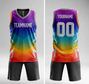 Maillot de sport d'été personnalisé respirant 100 % polyester, maillot de basketball américain, ensemble uniforme de basketball d'été OEM 2026 - Product Image 5