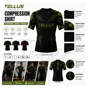 Camisetas de Compresión de Último Diseño, Ropa de Gimnasio para Hombre, Camisetas de Compresión con el Mejor Material - Product Image 6