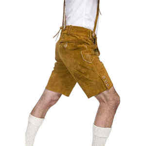 2026 Gran Oferta: Lederhosen Bávaros para Hombre, Auténticos de Cuero de Ante, Disfraz Alemán para Oktoberfest con Diseño de Ciervo - Product Image 5