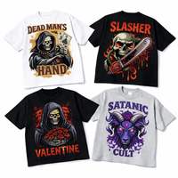 OEM Toptan Özelleştirilebilir Y2K Retro Moda Çok Yönlü Gotik Normal Kalıp Polyester/Pamuk Anti-UV Hızlı Kuruyan Erkek Tişörtü