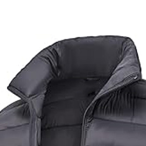 Doudoune personnalisée noire pour homme, vêtements d'hiver décontractés pour femme, manteaux d'hiver tissés matelassés à capuche - Product Image 1