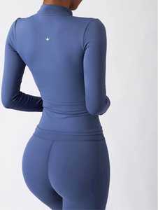 Chic Color Block <b>Yoga</b> <b>Jacket</b> Sport Fashion with Trendy Design Sustainable Fabric <b>Yoga</b> <b>Jacket</b> Eco Friendly Organic Material Choic - Product Image 2