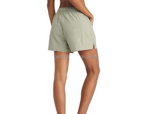 กางเกงวิ่งขาสั้นผ้าโพลีเอสเตอร์ของผู้หญิงทรงหลวมใส่เล่นยิมฟิตเนสมีลายตกแต่ง2025ใหม่ - Product Image 5