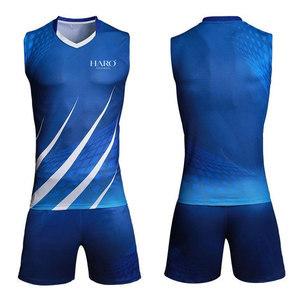 Professional Volleyball Uniform Lightweight Breathable Material With Customizable Team Logos And Numbers - Product Image 1