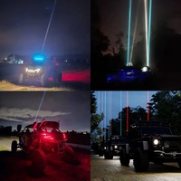 Multicolore Vert Bleu Jaune Produit Auxiliaire Offroad Assemblage Décoratif Longue Bande RGBW Chase Antenne LED Laser Whip Light