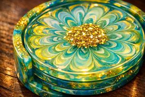 Handmade Luxury Resin Tea <b>Coaster</b> Custom Design For Home Hotel Restaurant Or Cafe Table Ware Decoration <b>Beer</b> Mug <b>Coaster</b> Use - Product Image 4
