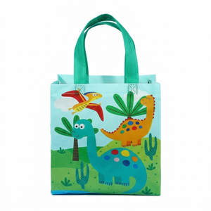 Sac cadeau d'anniversaire imprimé en non-tissé écologique de 7 pouces pour enfants, motif dessin animé, réutilisable, pour fête et shopping, vente directe - Product Image 3