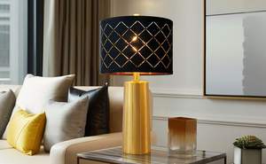 Lámpara decorativa de metal, lámpara de calidad premium, lámpara cuadrada dorada, luz decorativa para mesita de noche, iluminación moderna para mesa. - Product Image 5