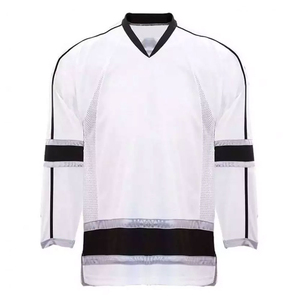 Jersey de Hockey sobre Hielo con Cuello en V para Hombre, Manga Larga, Sublimado, Absorbente de Humedad, Poliéster, Ropa Deportiva, Corte Regular para Adultos - Product Image 2