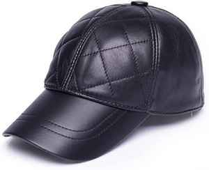 Gorra de Béisbol de Cuero Negro Hecha a Mano, Elegante, Moderna, Casual, Ajustable, Unisex, para Actividades al Aire Libre, Idea de Regalo - Product Image 1
