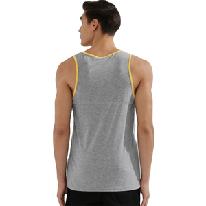 เสื้อกล้ามพิมพ์ลายผู้ชาย ดีไซน์ล่าสุด คุณภาพดีที่สุด ผลิตจากโพลีเอสเตอร์ 100% ขายส่ง เนื้อผ้าระบายอากาศได้ดี เหมาะสำหรับใส่ลำลองและออกกำลังกาย - Product Image 4