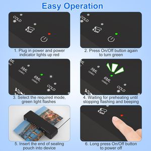 13-Inch Personal Thermal <b>Laminator</b> <b>Machine</b> Hot Cold Modes with ABS Function 60S Warm-Up Time 30Mins Auto-Off for A4 Documents - Product Image 5
