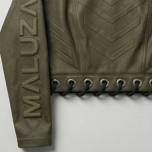 MALUZA INDUSTRIES Crop Top Femme Urbain en Similicuir Premium Style Streetwear Vente en Gros - Product Image 2