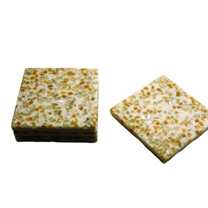 Dessous de verre carrés multicolores en pierre Tapis de haute qualité Produit fait à la main - Product Image 1