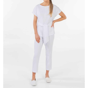 Ensemble haut et pantalon, style tendance, personnalisé, élégant, respirant, polyester et élasthanne, uniforme de salon de beauté et de spa pour femmes - Product Image 1
