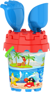 Seau à sable en plastique durable et sûr pour les enfants, facile à manipuler, avec poignée, jouets de plage pour enfants - Product Image 2