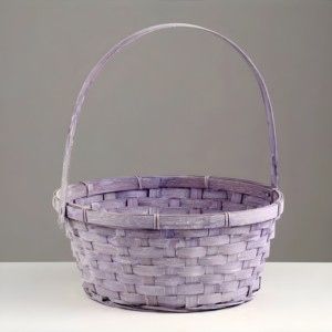 Cesta de bambú natural de colores, biodegradable, ecológica, precio barato, cestas naturales para vacaciones de Pascua - Product Image 4