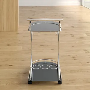 Nouveau Chariot de Service en Métal Fait Main Moderne, Chariot Roulant Haut de Gamme pour la Restauration, les Hôtels, les Mariages, les Événements et la Traiteurisation - Product Image 1