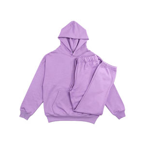 Survêtement homme personnalisé uni, plusieurs couleurs, haute qualité, manches longues, deux pièces, pull-over - Product Image 1