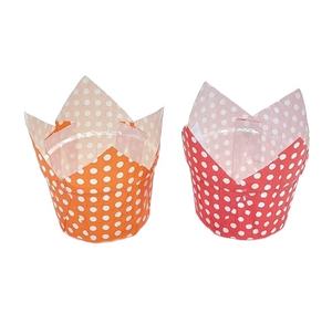 Forma de flor Taza de papel para hornear a prueba de grasa Manejo de impresión para pastel Muffin Pan Herramientas para hornear Revestimientos - Product Image 3