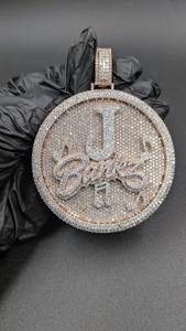 Colgante con Nombre en Letra 3D Personalizado con Moissanita, Estilo Hip Hop, con Diamantes VVS, Colgante con Inicial 3D para Hombre y Mujer, Joyería Fina - Product Image 4