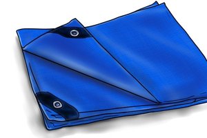 Lona de Polietileno Azul de Fábrica, Ecológica, Tejida, Impermeable, Resistente al Viento y a los Rayos UV, de Alta Resistencia, Densidad 700D-1500D, para Uso en Exteriores - Product Image 4
