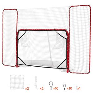 Set di Porte da Hockey su Strada in Acciaio 10x6FT, Leggere e Portatili, per Allenamento Professionale - Product Image 1
