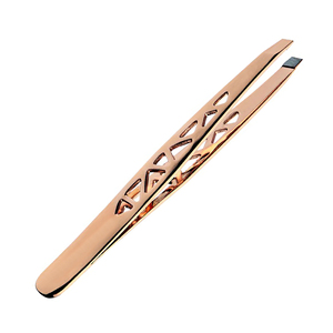 Tondeuse à cheveux rose personnalisée de haute qualité, pince à sourcils incurvée, en acier inoxydable antistatique sur mesure - Product Image 6
