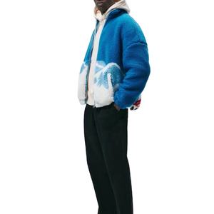 Sudadera con capucha de forro polar Sherpa para mujer, con cuello alto y cremallera de 1/4, personalizable con logotipo, lisa, cálida, venta al por mayor - Product Image 2