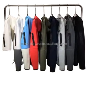 ชุดวอร์มฟุตบอลผู้ชาย Mono Riders 2024 รุ่นสั่งทำพิเศษ พร้อมซิปผ้า Tech Fleece ดีไซน์ 2 in 1 สำหรับฤดูหนาว พิมพ์ลายโลโก้ เสื้อฮู้ดสำหรับวิ่งออกกำลังกาย - Product Image 1