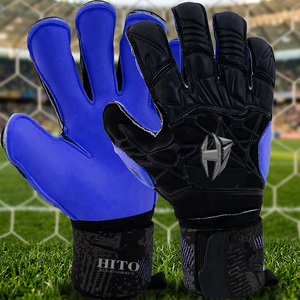Gants de gardien de but de football américain sur mesure de haute qualité, en néoprène et latex, avec étiquette et emballage personnalisés - Product Image 3