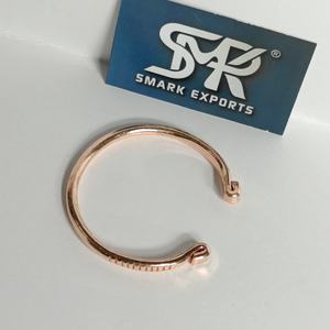 Handcrafted Solid Copper Traditional Open Cuff <b>Bangle</b> Adjustable Lightweight Unisex Handmade Jewelry - Product Image 4