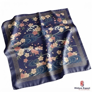 Écharpe carrée de mode personnalisée haut de gamme en tissu léger, fabricant OEM ODM, produits textiles personnalisés Mahé, commandes en gros - Product Image 6