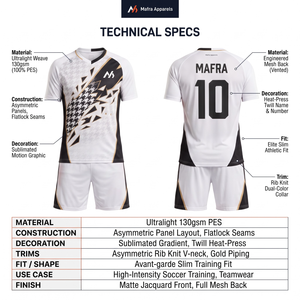 เสื้อฟุตบอลซับลิเมชั่นแบบสั่งทำสำหรับผู้ชาย ผ้าโพลีเอสเตอร์ตาข่าย 100% ทรงเข้ารูป สำหรับฝึกซ้อม ผลิตโดยผู้ผลิต OEM - Product Image 5