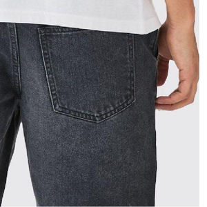 Shorts en jean vintage amples pour homme, longueur genou, taille élastique personnalisée, qualité supérieure, délavé, taille XS, collection été 2026 - Product Image 5