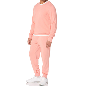 Conjunto Deportivo de Invierno para Hombre, Ligero, de Forro Polar, con Sudadera con Cierre y Pantalones Jogger, Color Sólido, Logotipo Personalizado, OEM, Venta al Por Mayor, Proveedor de Fábrica - Product Image 2