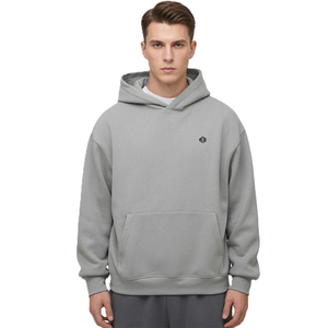 Sweats à capuche streetwear oversize pour hommes en molleton de coton épais, coupe décontractée, personnalisables avec logo, vente en gros - Product Image 1