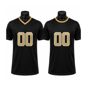 Maillot de football américain personnalisé pour hommes, uniforme d'équipe sublimé, chemise de sport respirante, vêtements de jour de match - Product Image 1