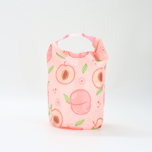 Bolsa de almuerzo pequeña reutilizable de color negro con logotipo impreso - Product Image 5