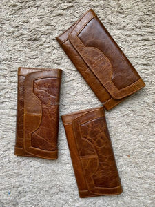 Cartera de mano de cuero crujido para mujer, accesorio elegante, multiusos, con logotipo personalizado - Product Image 6