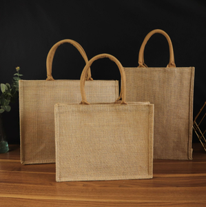 Sac en toile de jute écologique promotionnel avec impression de logo personnalisé - Product Image 5