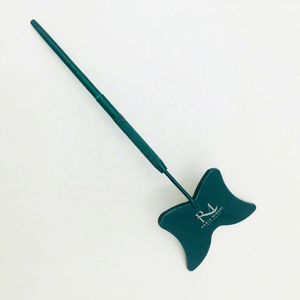 Miroir professionnel pour extensions de cils vert foncé, miroir d'inspection des cils, outil de beauté en gros, forme papillon en acier inoxydable - Product Image 5