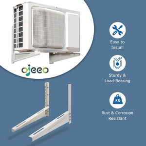 Soporte de pared metálico duradero de fácil instalación y alta estabilidad para unidad de aire acondicionado, soporte de soporte para unidad de aire acondicionado de exterior de moda para uso doméstico - Product Image 5